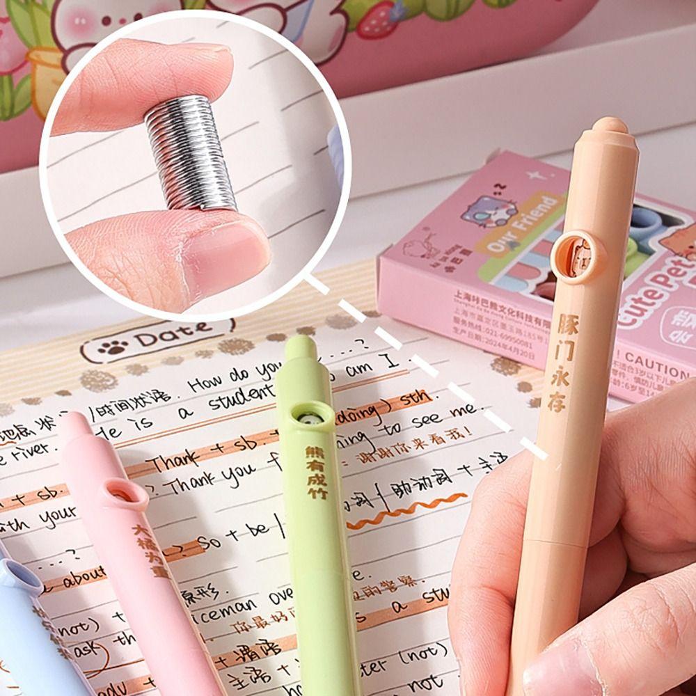 4PCS/Set Mini Short Pen Capybara Panda Gel Pen High Quality Ballpoint Pen  Student Specific