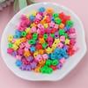 Товары для вечеринок Самодельный браслет Акриловое ожерелье Материал для бусин Ручная работа DIY Дисперсионные бусины Любовь Пятиугольные 200/300 шт. Бусины Ювелирные изделия Макарон