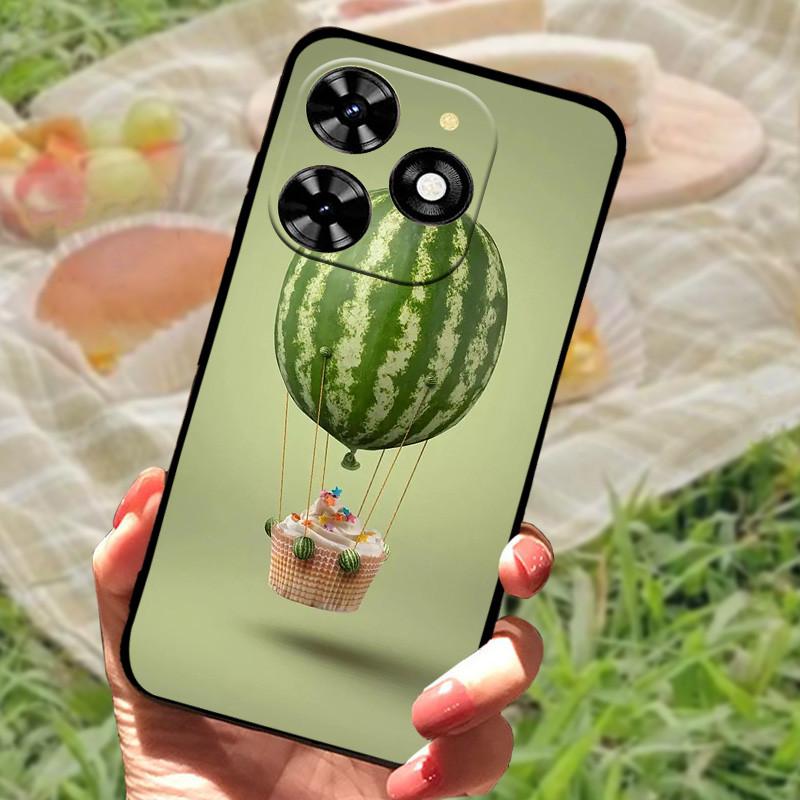 Для Tecno Spark 20 20C Чехол-бампер Силиконовый Мягкий Мраморный Черный Funda Coque для Tecno Spark 20 Pro Защитные Чехлы Spark20