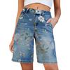 Women's Denim Classic Versatile High Waist Fashionable Shorts