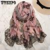 Chiffon Printed Long Scarf In Autumn and Winter Scarf for Women Cold Proof Wind Proof Warm Scarf