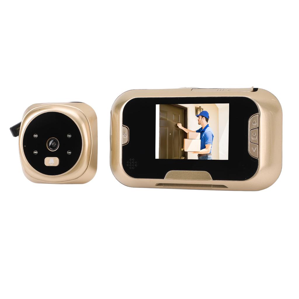 Умный дверной глазок с 3-дюймовым экраном, дверная камера, высокие децибелы, система видеодомофона, ночная съемка