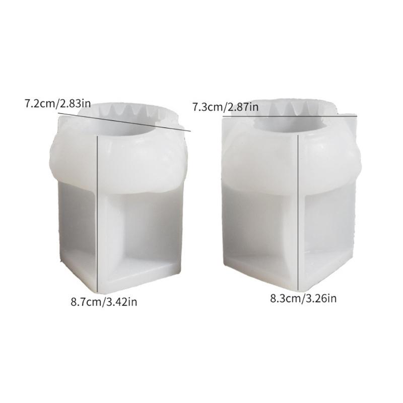 Хэллоуин Тема Силиконовые Формы для Подсвечников Череп Ведьма Силиконовая Форма для Подставки для Свечей Подсвечник для Чайной Свечи Домашнее Украшение