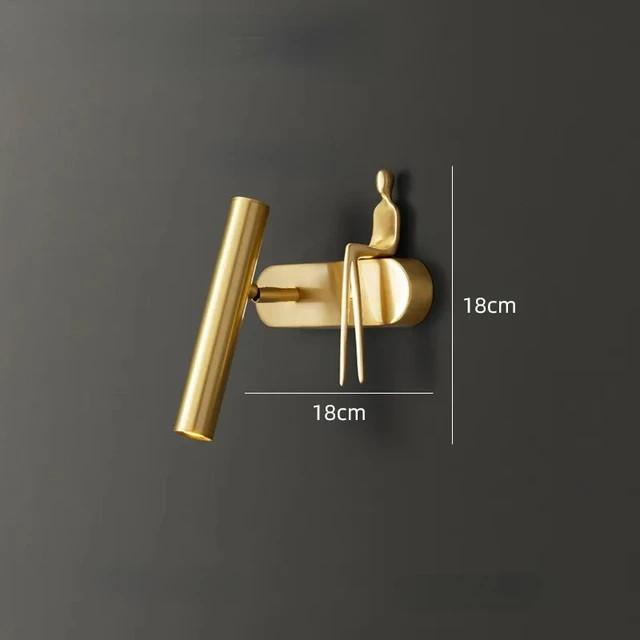 Креативный светодиодный настенный светильник, индивидуальный постмодернистский настенный светильник для фона гостиной, роскошный настенный светильник для ванной комнаты, прикроватный светильник, декоративные светильники