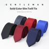 Однотонный Узкий Полосатый Жаккардовый Мужской Жаккардовый Деловой Модный Галстук ручной работы