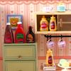 Кукольный домик Симуляция Банка джема Миниатюрная Миниатюрная Еда Игрушка Модель Реквизит для съемки