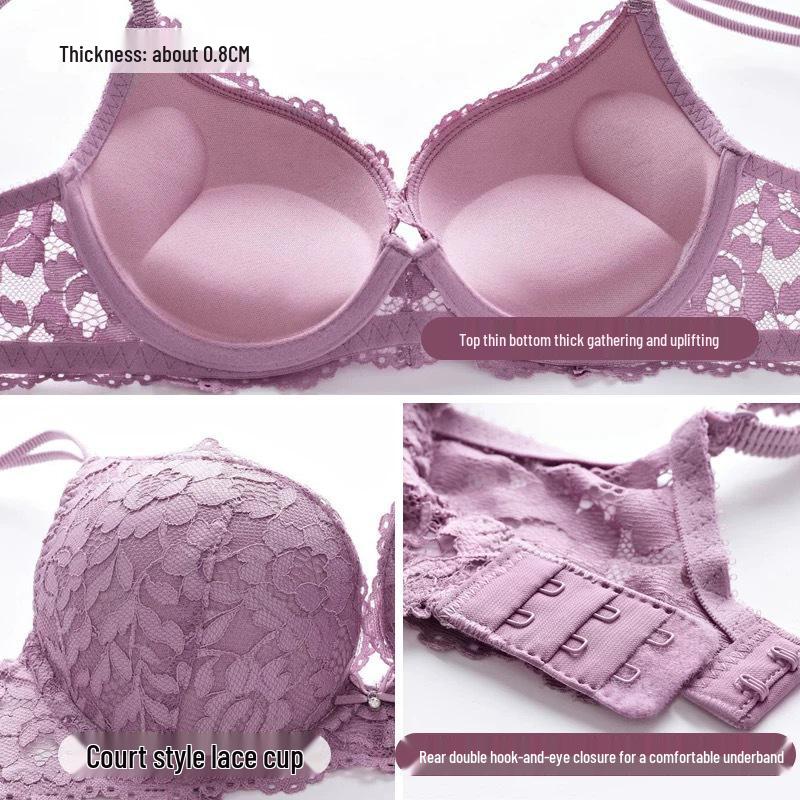 Cross-Border Lace Push-Up Bra & Plus Size Lingerie Set
