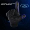 Autumn Winter Motorbike Gloves Men Windproof Anti-slip Touchscreen Warm for Work Gloves Cycling Skiing Mountaineering Black