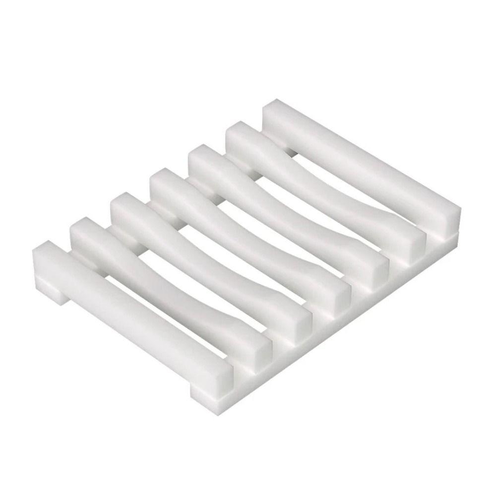 Non-slip Bar Soap Dish Silicone Soap Box Drainer Soap Holder Kitchen