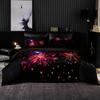 Luxury Soft Bedding Set Purple Optical Tape Pattern Duvet Quilt Cover Pillowcase Romantic Euro Set for King Queen Size