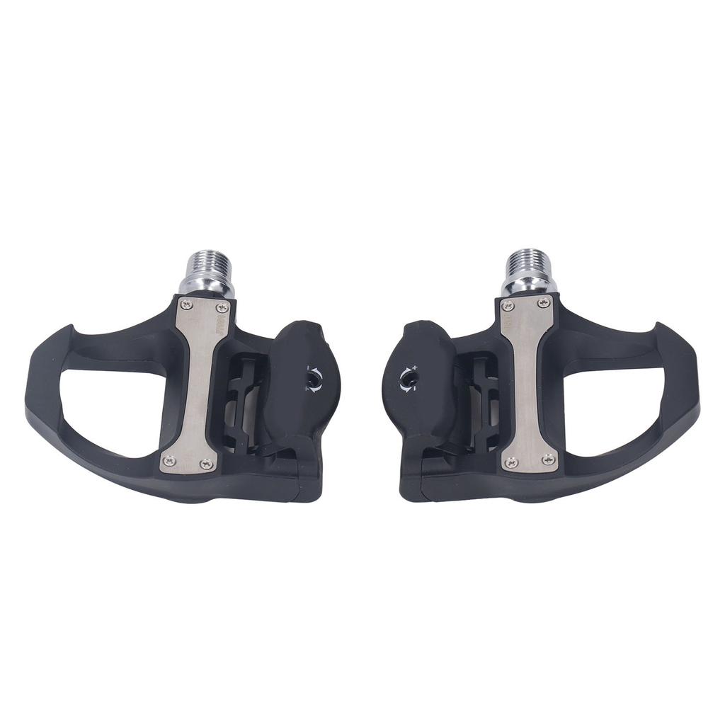 Bicycle Locking Pedals Aerodynamic Cycling Bearing Cleats Self Locking Pedal with Cleats Set for
