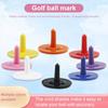 50 шт. маркеров для мячей для гольфа, маркеры положения мяча, разноцветные пластиковые плоские круглые маркеры положения, легкий аксессуар для гольфа