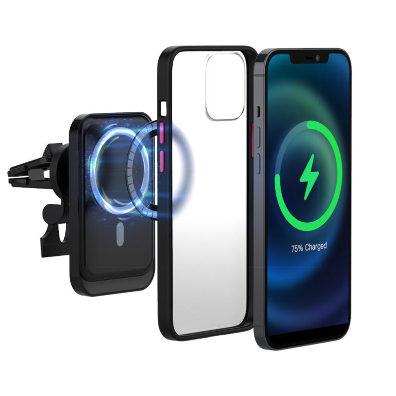 Кольцо-наклейка для Magsafe, беспроводная зарядка, магнитный автомобильный держатель для мобильного телефона, металлическая пластина для iphone 14 13 Pro Max 12 Mini