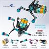 HEIGHTEN Reel Aviation for Shimano and Daiwa Spinning Arch Aurora Knob Black V3.0 80/98mm Handle, Aluminum, Reels, (Turquoise & Handle, 98mm)