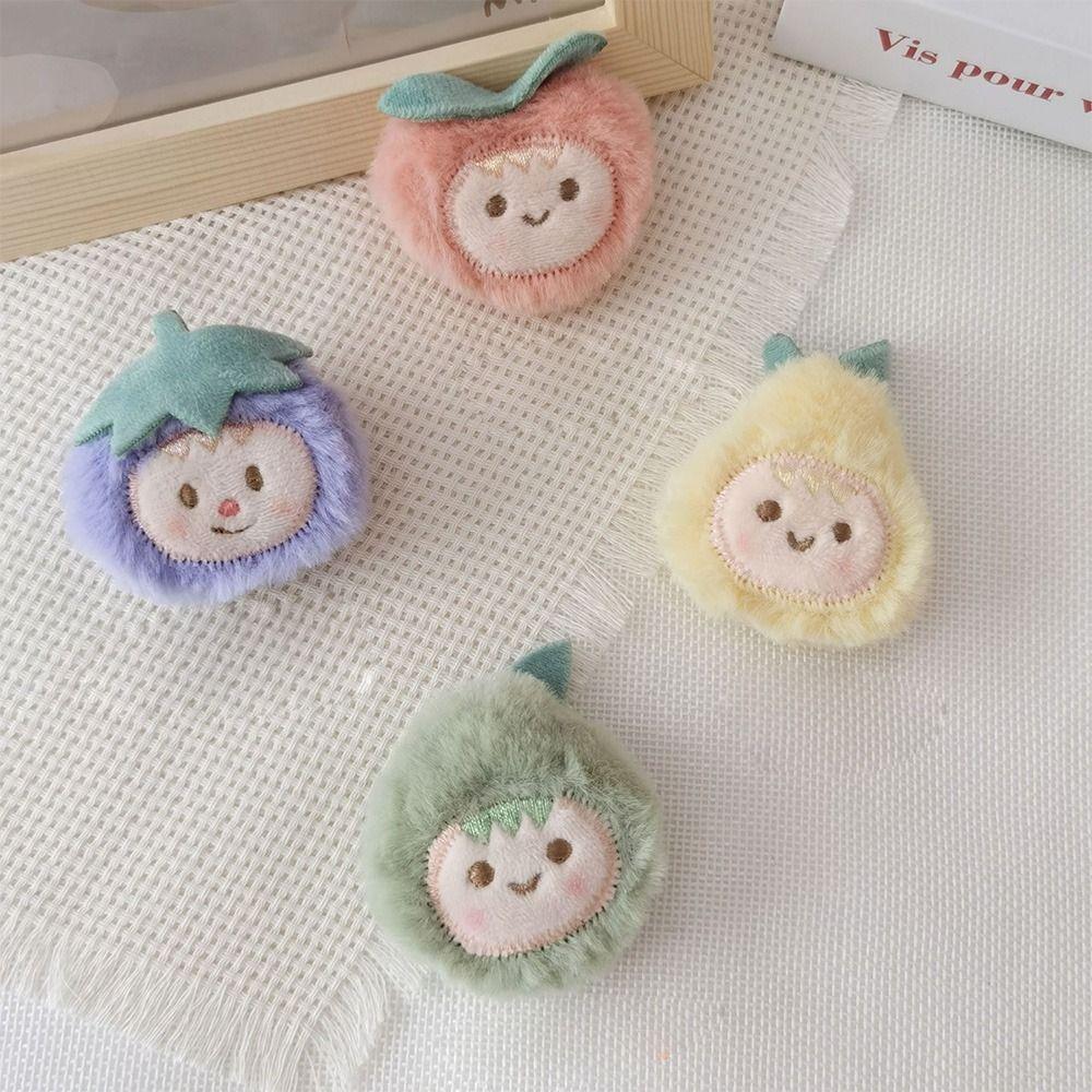 Hand-sewn Cute Fruit Plush Brooch Cloth Sweet Decoration Gift