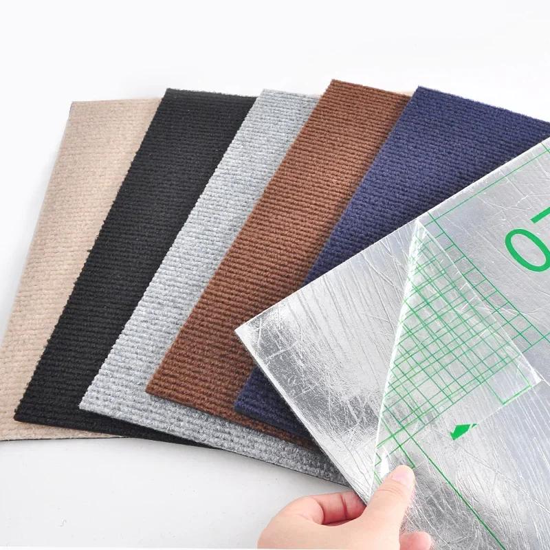 Самоклеящиеся наклейки на ковры для пола, квадратные коврики, самоклеящиеся коврики для самостоятельного укладки на пол для кухни, столовой, спальни, домашнего декора 30 см