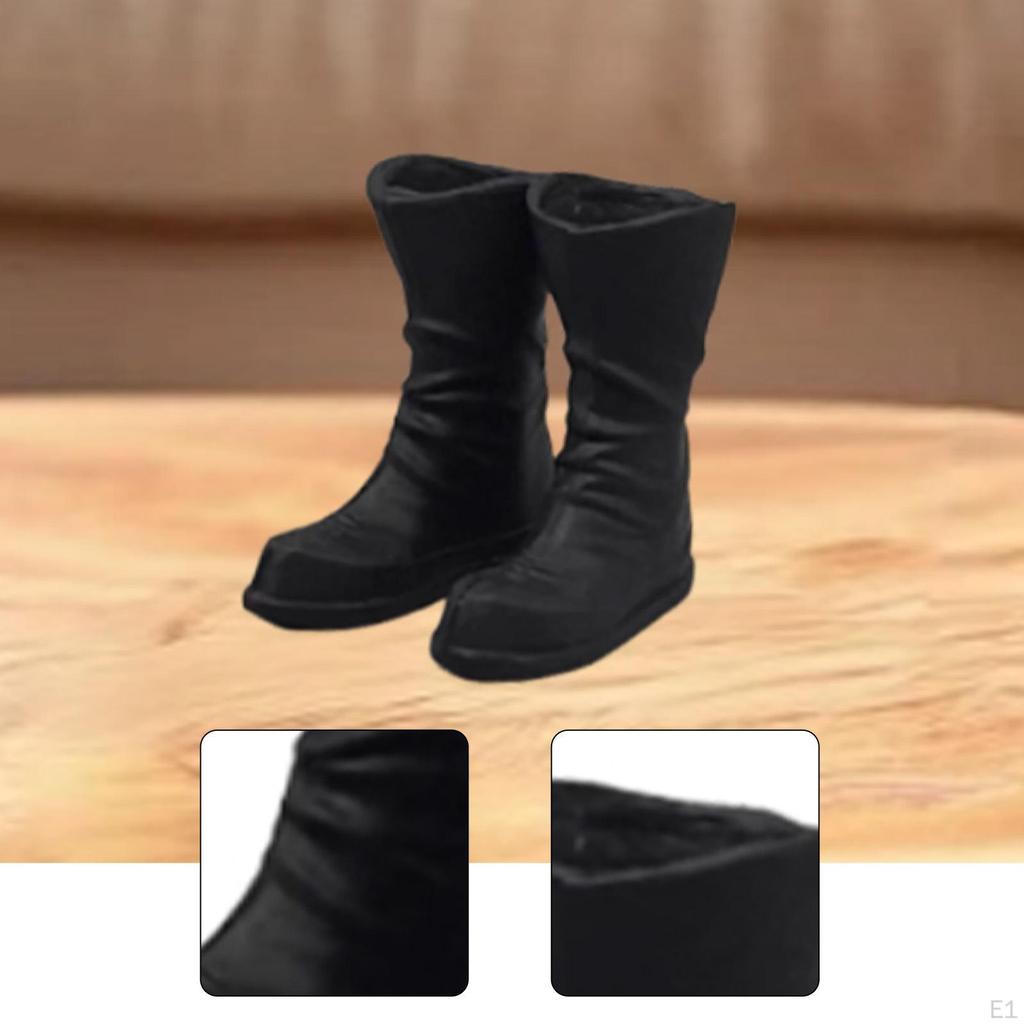 1:Сапоги в масштабе 1/12 мужские для мужских фигурок, модная кукольная игрушка, подарок, аксессуары для переодевания, мини-обувь