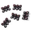 5Pcs 6 Holes Rca Female Stereo Audio Jack Av Audio Input Socket Connector