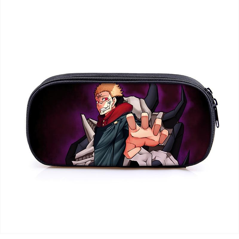 Пенал Jujutsu Kaisen большой вместимости для студентов и предметов первой необходимости для макияжа