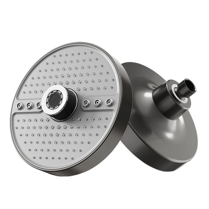 Adjustable Rainfall Shower Head 5 Modes Big Panel High-pressure Large Flow Top Spray 175mm Ceiling Mounted Supercharge Shower