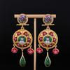 Elegant Vintage Royal Style Earrings With Peace Doves Charm And Delicate Bell Design Stylish Ear Pendant For Women