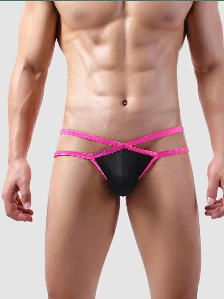 Мужские сексуальные стринги, ультратонкие, дышащие, U-образные, с заниженной талией, стринги, нижнее белье для сексуальных геев, сексуальные трусики