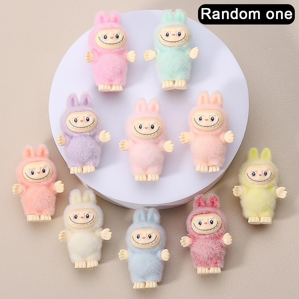 Mini Labubu Baby Doll Decoration Car Center Console Car Cute Bubble Matt Small Adorable Diy Accessories