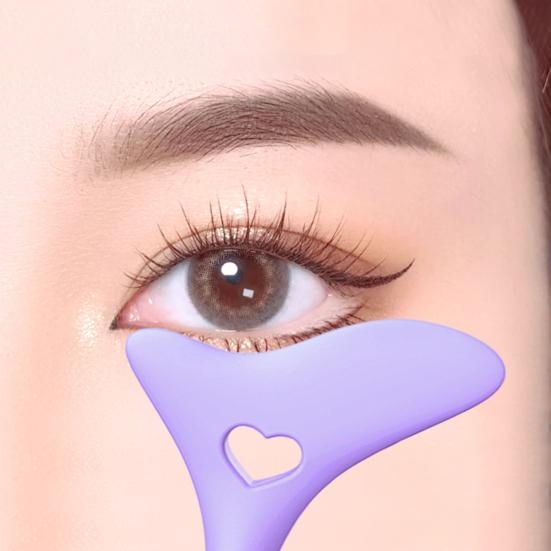 Eyeliner Template Ergonomic Handle Cosmetics Accessory Multi-angle Universal Applicator Tool for Novice