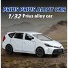 1/32 TOYOTA PRIUS Металлическая модель автомобиля Литая модель Звук и свет Инерционная машинка Декоративные элементы центральной консоли Подарок для ребенка