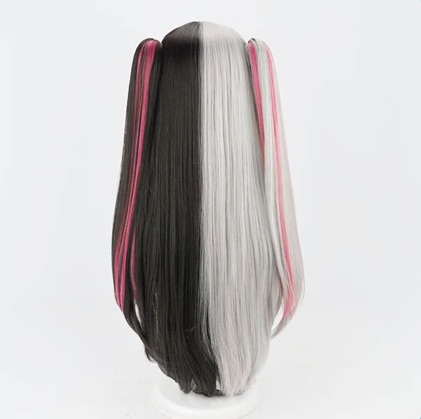 Парик для косплея Rena Kaze Yomi, полный парик для косплея, средний термостойкий парик, парик для косплея, костюм на Хэллоуин, украшение для волос и расческа в комплекте, коричневый, серый