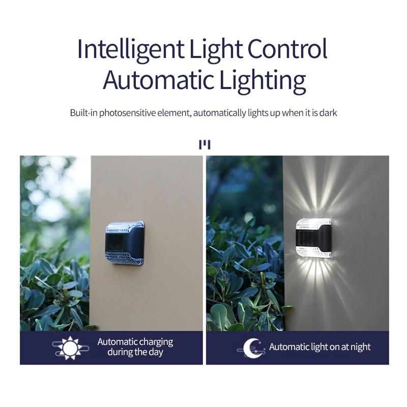 1/4/8 шт. солнечный светодиодный садовый солнечный фонарь, уличный солнечный свет, солнечные фонари для забора, уличный садовый путь, водонепроницаемый настенный светильник