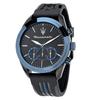 Maserati Traguardo Черный и ПУ Кварцевый Люминесцентный 10 АТМ Водонепроницаемый Официальный Оригинальный Мужские Часы, 45 мм, Синий, Механизм, Функция, Водонепроницаемость, R8871612006,