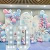 1шт 73см рамка для воздушных шаров с белым светом 3D KT Board заполненный воздушный шар цифровая модель подходит для вечеринок по случаю дня рождения, юбилейных украшений
