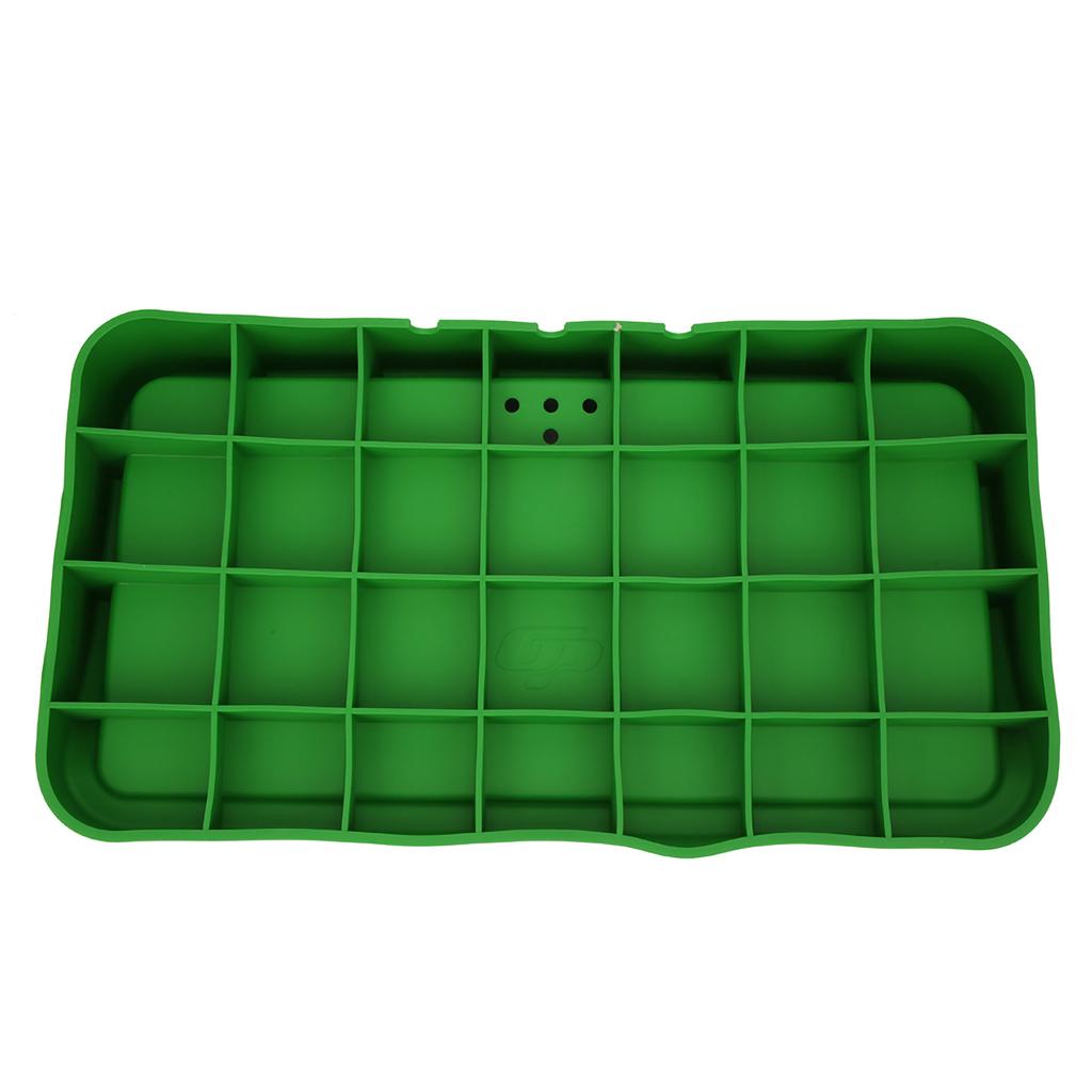Golf Rubber Silicon Serve Box Storage Case Ball Tray Container Golfing Supplies Green