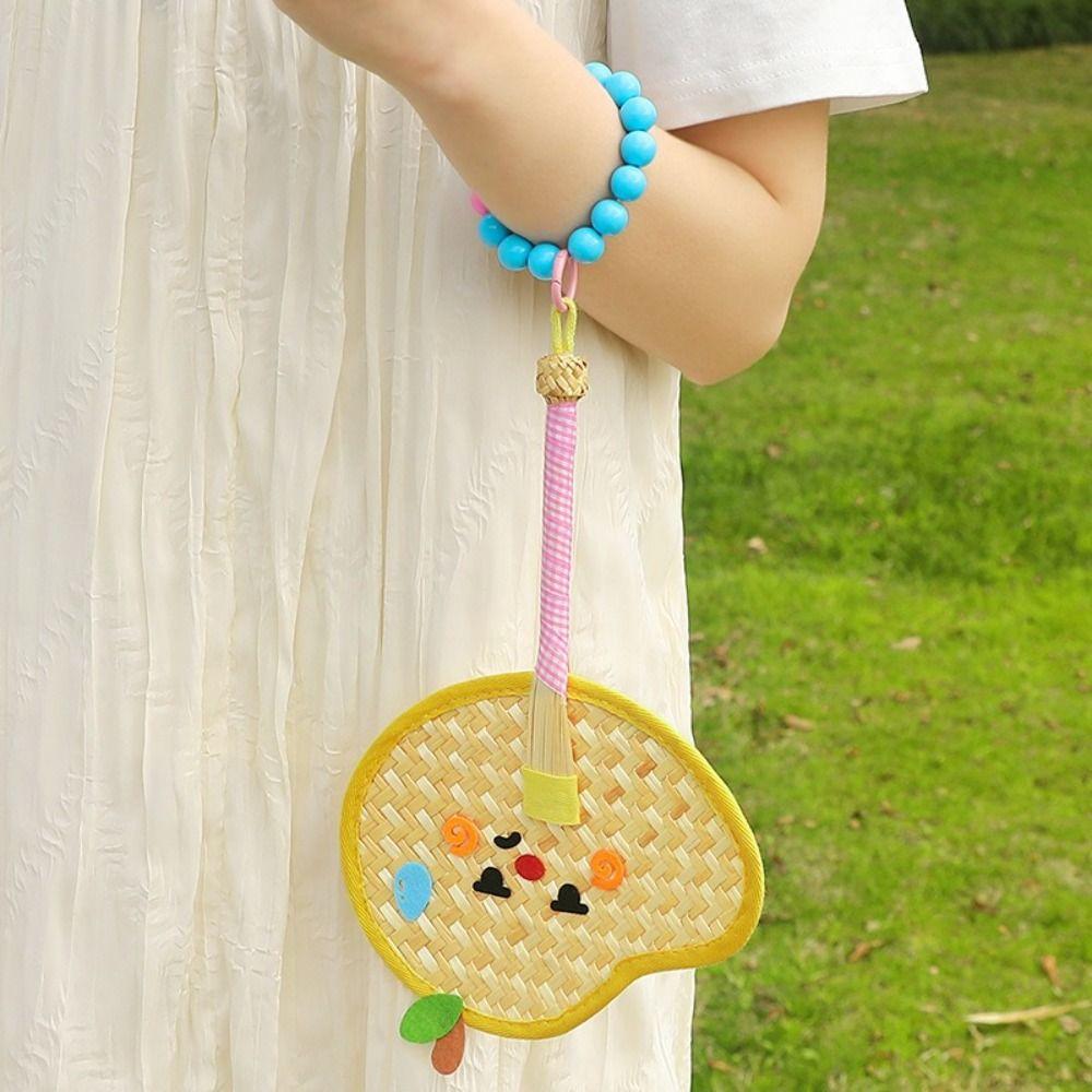 Hand-cranked Pu Fan Bamboo Craft Fan New Handheld Fan Home Decor