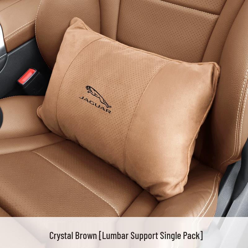 Дышащие подголовники с поддержкой шеи из замши для автомобильных сидений Jaguar XEL/XFL/F-PACE