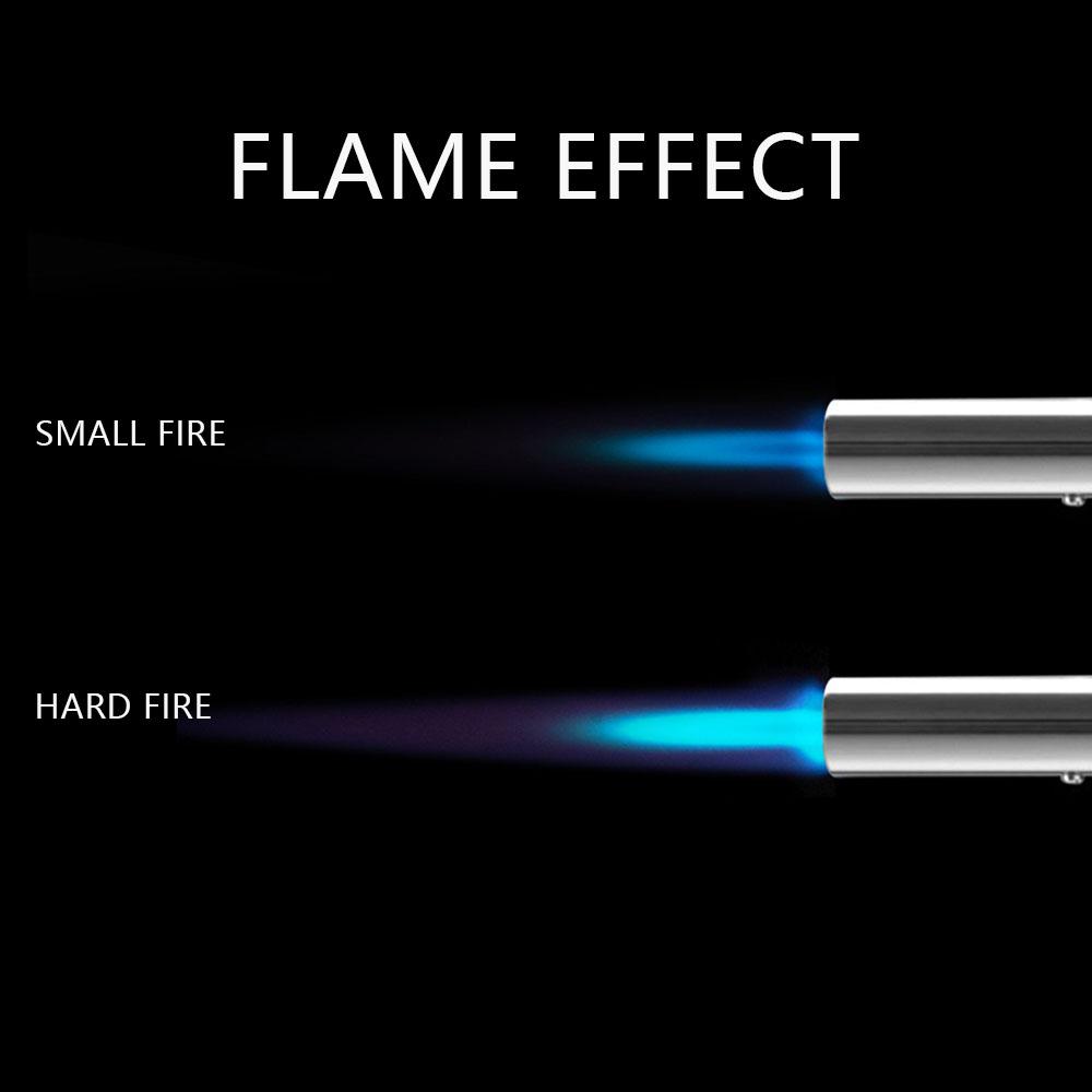 Регулируемое пламя газовых зажигалок головка зажигания с обратным использованием кухонная струя паяльная лампа зажигалка для барбекю бутановая зажигалка