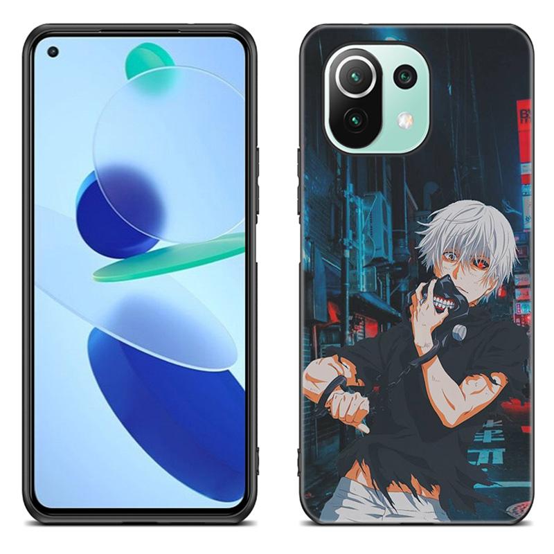 Чехол для телефона с аниме «Токийский гуль» для Xiaomi Mi 11 Lite NE 11i 10T 11T Pro A2 A3 Lite POCO F3 M3 M4 C31 X3 Pro NFC GT, черный чехол