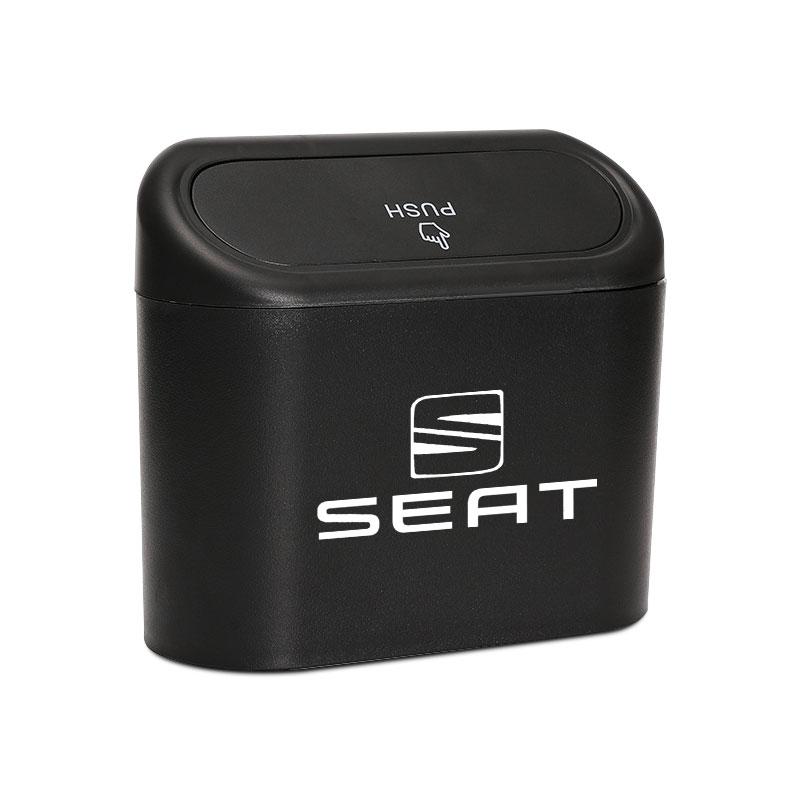 Автомобильный Чехол Ящик для Хранения Черный ABS Квадратная Нажимная Мусорная Корзина Для SEAT Leon Ibiza Alhambra Arosa Tolendo Exeo Mk2 Mk3 Ateca Altea FR