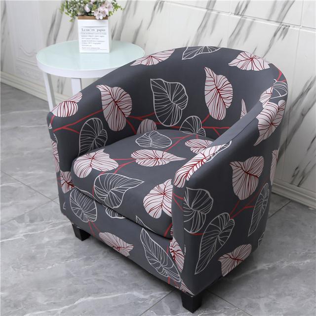 2 шт./компл. чехол для клубного стула, эластичные чехлы на кресла, чехол для стула с принтом, чехол для дивана, спандекс, чехлы для диванов для барной стойки