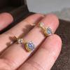 Серьги-подвески Huitan Shiny Cubic Zirconia для женщин, привлекательные подвески, свадебные украшения, модные изысканные аксессуары