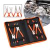 4-piece Circlip Pliers Set for Internal And External Circlips, Straight Curved Jaws, Sturdy