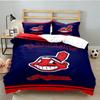Indians football 3pcs Bedding Set,Including 1pc Duvet Cover And 2pcs Pillowcases Perfect Gift for Christmas,Ideal for Bedroom, Dormitory