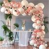 Rose Gold Wind Balloon Chain Set, Birthday Atmosphere Arrangement Package, Party Wedding And Holiday Supplies