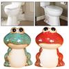 2 шт. крышка болта для унитаза в виде лягушки, керамическая фигурка животного, водонепроницаемый болт для пола унитаза, декоративная крышка для дома, отеля, ванной комнаты, украшение