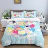 2026 New Cartoon Cinnamoroll Themed Three-Piece Bedding Set, Includes Duvet Cover and Pillowcase, Perfect As A Holiday Gift.