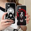 Ужасы Готический Арт Чехол для Мобильного Телефона для Samsung Galaxy S25 S24 S23 S22 S21Plus FE Ultra Прозрачный Цветной Чехол Cover Роскошный