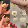 Кавайная Мультяшная Кошечка Брелок-Подвеска на Телефон Ремешок DIY Аксессуары Кошка Брелок-Подвеска Смола Бежевый Хаки Декоративный Подвес для Сумки Пара