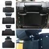 Soft Motorcycle Backrest Black Passenger  Back Pad Durable Rear Top Case Cushion  Universal