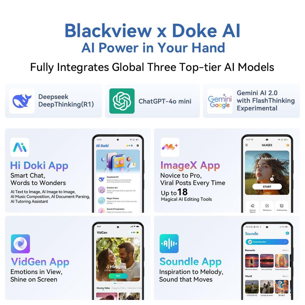 Blackview COLOR 6 Смартфон Мобильный телефон Android 15 8 ГБ 128 ГБ/256 ГБ 6,67 дюйма 2,4K Дисплей 90 Гц Сотовый телефон